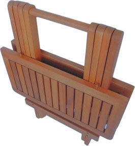 Záhradný odkladací stolík z masívu akácie 50x50 cm Cleveland – Garden Pleasure