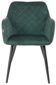 Jedálenská stolička SHELTON zamatová zelená 860480