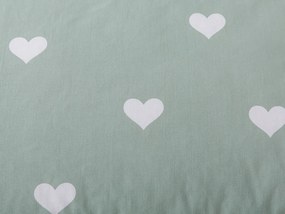 XPOSE® Bavlnené Renforcé obliečky SRDCOVKA DUO - biele/tmavo zelené