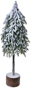 Vianočná dekorácia zasnežený ihličnatý stromček - 20*15*53 cm