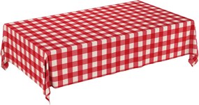 Obrus na stôl obdĺžnikový farba produktu červená látka vzorované