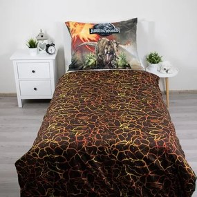 Jerry Fabrics Obliečky z mikrovlákna 140x200 + 70x90 cm - Jurský svet "Volcano 01"