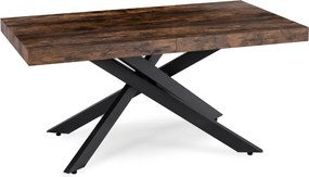 HAMPTON Rozkladací stôl 160-240 cm rustikálny dub/čierny