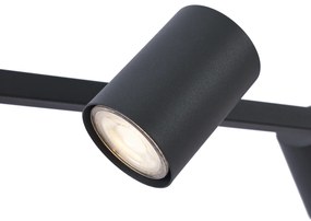 Moderné závesné svietidlo čierne so 6 svetlami - Jeana Straight