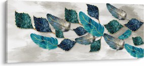 Obraz - Ilustrácie peria (120x50 cm)