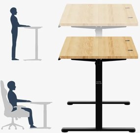 Elektrický výškovo nastaviteľný stôl Mark Adler Leader 7.3 Dub Craft