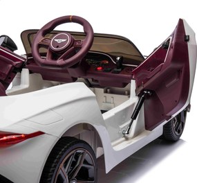 Bentley Bacalar auto na batérie pre deti, biele + diaľkové ovládanie