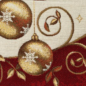 VIANOČNÝ GOBELÍNOVÝ BEHÚŇ NA STÔL MERRY1 40X100 CM VZOROVANÁ
