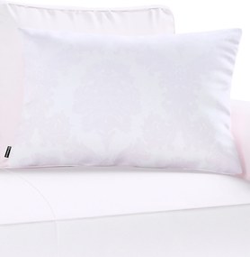 Karin - jednoduchá obliečka, 60x40cm farba produktu biela látka lesklá, zapletaná, vzorované