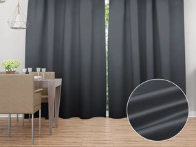 Biante Saténový záves LUX-049 Antracitovo sivý 140x150 cm