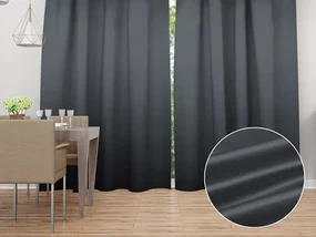 Biante Saténový záves LUX-L049 Antracitovo sivý 140x180 cm