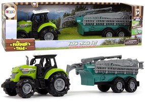 LEAN TOYS Zelený traktor postrekovač