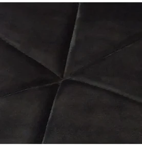 Bestent Jedálenská stolička zamatová čierna CARBON