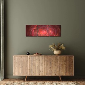 Moderný abstraktný obraz (s hodinami) (90x30 cm)