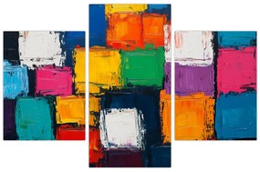 Obraz - Maľba farebných štvorcov (90x60 cm)