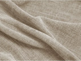 Béžová čalúnená dvojlôžková posteľ s úložným priestorom s roštom 200x200 cm Martina – Micadoni