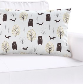 Karin - jednoduchá obliečka, 60x40cm farba produktu hnedá látka vzorované