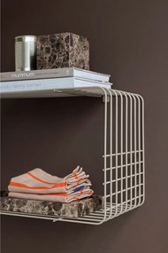 Béžová poschodová kovová polica 70 cm Wire – Mette Ditmer Denmark