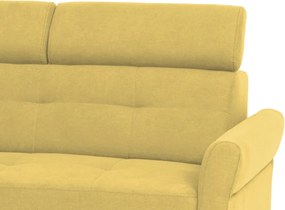 Rohová sedacia súprava Harris, žltá kari látka,ľavý roh