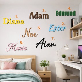 DUBLEZ | Vlastné meno na stenu z dreva