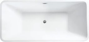 Besco Akrylátová voľne stojaca vaňa Evita 160x80 BESCO-Typ výpuste: Click-Clack s prepadom, biela, BESCO-Rozmery: 160x80, BESCO-Farba: Biela
