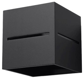 Nástenné svietidlo Lobo, 1x čierne kovové tienidlo