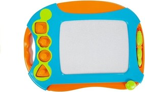 LEAN Toys Magnetická tabuľa na kreslenie s geometrickými pečiatkami