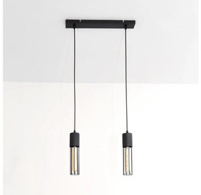Luster na lanku MELODY 2xE27/15W/230V čierna