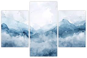 Obraz - Mraky a vlny, akvarel (90x60 cm)