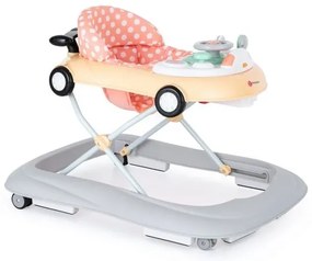 PETITE&amp;MARS - Detské chodítko s melódiou CABRIO 2xAA oranžová