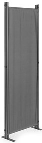 MultiGarden Skladací 3-panelový paraván, zástena 167x164 cm - sivá MultiGarden