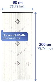 Bambusový záves do dverí v prírodnej farbe 90x200 cm – Maximex