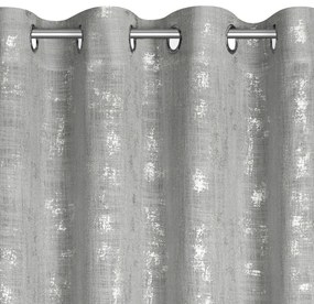 ZÁVES NA KRÚŽKOCH SOLANA 140X250 CM STRIEBORNÁ