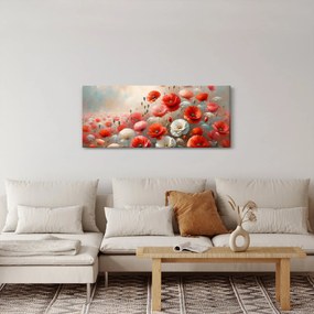 Obraz - Maľba vlčích makov (120x50 cm)