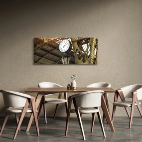 Obraz - Nádražné hodiny (120x50 cm)