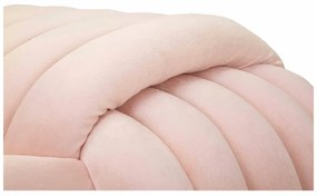 Svetloružová zamatová lavica Softy – Mauro Ferretti