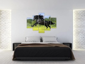 Obraz - Kôň s vzdušnou hrivou (150x105 cm)