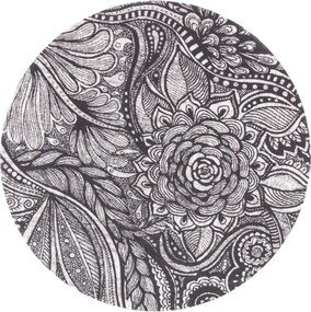 Koberec Agnella Agnus Hejk sivý kruh