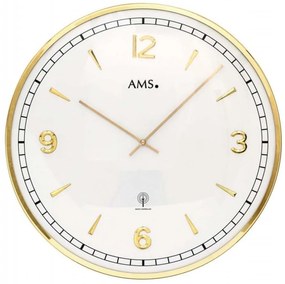 rádiom riadené kovové dizajnové hodiny AMS 5609