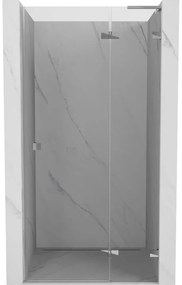 Mexen, Mexen Lunar L výklopné sprchové dvere pravé 120 cm, priehľadné, chróm - 834L-120-000-01-00-P