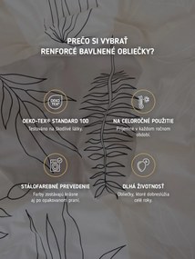 Bavlnené obliečky Renforcé - Adeline 140 × 200 cm, 70 x 90 cm