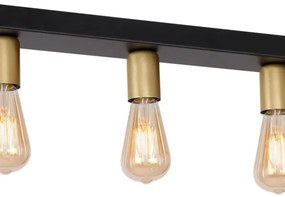 Bodové svietidlo FILO 5xE27/60W/230V čierna/zlatá