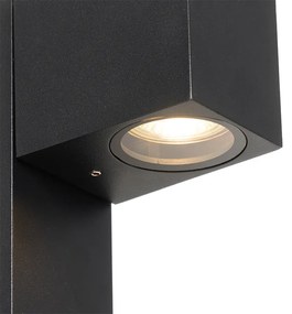 Priemyselná vonkajšia stojaca lampa čierna 35 cm IP44 - Baleno