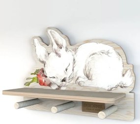 Polička do detskej izby zajačik