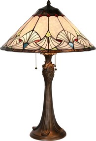 Stolná lampa Tiffany Ventilateur - Ø 51 * 78 cm