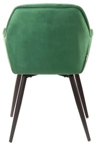 Stolička CHERRY zamatová zelená ALL 999172