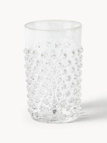 Ručne fúkané poháre na vodu Hobnail, 6 ks