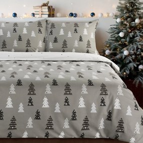 VIANOČNÉ FLANELOVÉ OBLIEČKY LENON 200X220 CM, 2 KS 70X80 CM VZOROVANÉ