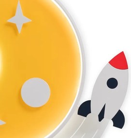 Brilagi -LED Detské stropné svietidlo STARSHIP LED/64W/230V 3000/4500/6000K žltá