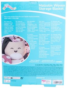 Béžový látkový detský kôš na hračky ø 23x22 cm Fizz Malcolm – SQUISHMALLOWS